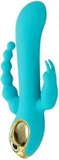 3-in-1 Silicone Personal Massager, Multi-Function, Turquoise Sex Toys Vibrator Dildo Vibrater Sex Toysfemale Adult Toy Rabbit Thrusting Dildo Vibrators For Woman Rabbit Toy Thrusting Vibrator Rabbit Vibrators