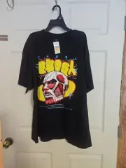 ATTACK ON TITAN COLOSSAL BUBBLE TEE: BLACK: NEW WITH TAGS: SIZE 2X