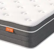 [Sweetnight] Double Mattress - 7.9 Inches (20 cm) Thick, Pocket Coil With High Density Coils (682 Pieces), Body Pressure Dispersion, Gel Memory Foam, Breathable Sleep
