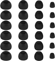 Extra Small Earbuds Tips Replacement Earbud Tips Soft Silicone Earbuds for in-Ear Headphones Extra Small Ear Tips for in Ear Earbuds(8 Pairs,Black)