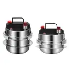 Mini Pressure Cooker 304 Stainless Steel Steamer and Rice Cooker