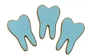 [Novel Merk] Healthy Tooth - Dentist Lapel Pin, Hat Pin & Tie Tack Set - with Clutch Back