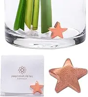 Precious Petal Co. Flower Food Alternative For Fresh Cut Flowers | Copper Charm Keeps Flower Water Clean And Clear | Just Place It In The Vase, Reusable