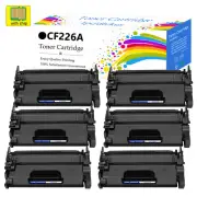 6 Pack CF226A 26A Toner Cartridge For HP 26A LaserJet Pro M402dn M402n M426fdn