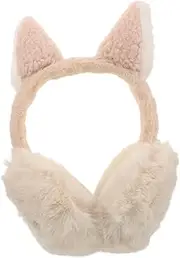 [TINEASUR] Warm Winter Earmuffs Fluffy Plush Ear Covers for Women Soft Cozy Outdoor Protection Ear Muffs for Cold Weather