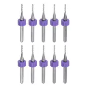10pcs End Mill Bit 1.2mm Solid Carbide CNC Router Bits Engraving Cutter Tool
