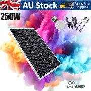 12V 250W Solar Panel Mono 250 Watt Home Caravan Camping Power Charging Battery