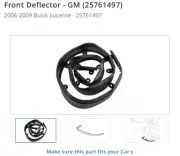 Genuine GM Front End Fascia Deflector 25761497 BUICK LUCERNE 2006-2009 NEW OEM