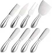 findTop 8 Pieces Cheese Tool Set, Stainless Steel Cheese Knives Collection