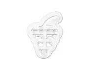 Easter Cutter Fondant Molds for Kids Holiday Celebration. - Grape