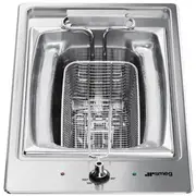 Smeg 30cm Domino Deep Fryer Cooktop - Stainless Steel