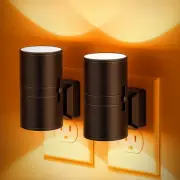 Amber Night Lights Plug into Wall, Dimmable Night Light Plug In, Modern Night Li