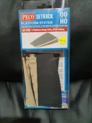 Peco ST-296 Two Platform Ramp Units, Brick Edging Kit OO scale