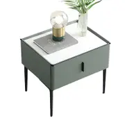 Black Metal Legs & Handles Bedside Table