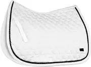 HORZE Noir Quilted All Purpose Horse Saddle Pad | Lightweight and Breathable with Pearl Cord Decoration