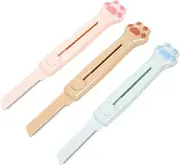 KOMBIUDA Stylish 3pc Women's Eyebrow Trimmer Kit Compact Razor Long-lasting Stainless Steel for Travel