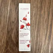 Clarins Instant Light Natural Lip Perfector Lip Gloss #12 RED SHIMMER NIB