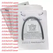 20Pqts Dental Ortodoncia Arco Super Elástico Niti Arco de Alambre Rectang