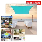 Waterproof Custom 12' x 20' Turquoise Shade Sail - UV Protection for Patios