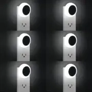 6 Pack Cool Light LED Night Lights Plug Into Wall w/ Dusk to Dawn Sensors