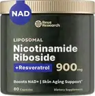 Lot of 2 Reus Research Nicotinamide Riboside +Resveratrol 900mg 80ct. Exp. 11/27