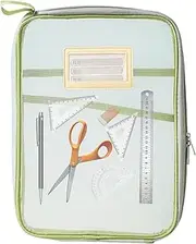 [Whnbuij] Waterproof Document Bag, Letter Format File Folder, Accessory Stationery Bag, Waterproof File Organiser, Transparent Document Folder, File Folder, Large Opening for A4 Files