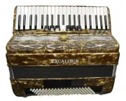 Excalibur Super Classic 120 Bass Accordion - Bronze