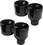 AIMALL Car Double Cup Holder Storage Box, 2 Pack, Large Capacity 2-in-1 Car Cup Holder Extender, Adjustable Drink Holder, Multi-Purpose Cup Holder for Car