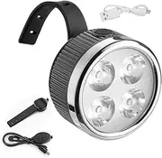 Rechargeable Cycle Light Set - Cycle Front Headlights with Bell,USB Rechargeable Front and Back Cycle Light for Balance Cycle, Motorcycles, Road Cycle
