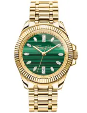 Thomas Sabo WA0436-291-211 Green Dial Gold Stainless Steel Womens Watch