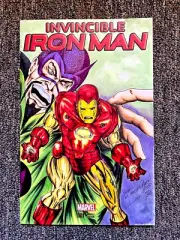 Hugo Pelcastre Signed 1/1 ORIGINAL Blank Sketch Cover Art Iron Man Comic Book