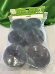 AX8034 AXIAL BLACK DISH WHEEL 55 X 56 MM (6 PCS) FITS ALL 17 MM HEX HUBS-STAND