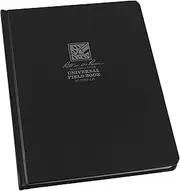 Rite in the Rain Weatherproof Hard Cover Notebook, 6.75" x 8.75", Black Cover, Universal Pattern (No. 770F-LG)
