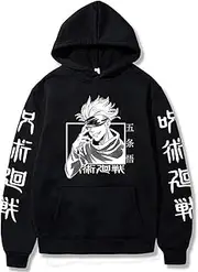 [ACEFAST INC] Cool Satoru Gojo Itadori Yuji Nobara Unisex Tops Harajuku Anime Unisex Hoodie Pullovers
