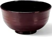J-Kitchens TA Nest Standing Soup Bowl (Soup Bowl, Bowl, Wan, Lacquerware), Tamauchi Black, 4.8 x 4.8 x 2.6 inches (12.2 x 12.2 x 6.6 cm), ABS Resin, Made in Japan