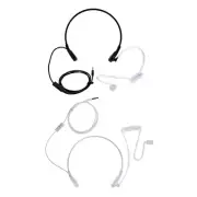 3.5mm Throat MIC Headset Covert Acoustic Tube FBI Earphone for iPhone Android