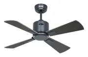 Smart Ceiling Fan with Remote Control Dc Fan Neo 92cm Basalt Wenge Silver