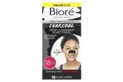 Biore, Deep Cleansing Pore Strips, Charcoal, 18 Nose Strips