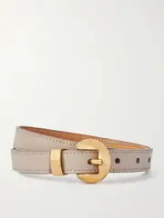 [LOEWE] LOEWE - Pebble Leather Belt - Sand - 85 85 Neutrals
