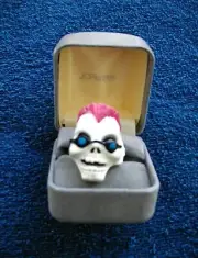 VTG Goosebumps "CURLY" Skeleton Ring Horror Collectible creepy Halloween