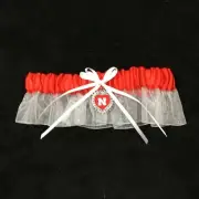 New Nebraska Big Red Herbie Husker Elastic Lace Bridal Wedding Garter University