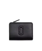Marc Jacobs The Leather J Marc Mini Compact Wallet One size Black