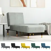 Chaise Longue Reclining Chair Upholstered Lounge Sofa Settee Velvet vidaXL