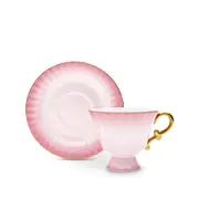Ombre Opulence Cup & Saucer Pink