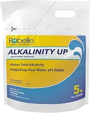 Robelle 5-Pounds Premium Alkalinity Up for Pools, Alkalinity Increaser for Swimming Pools, 100% Sodium Bicarbonate