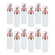 2 Oz Empty Foam Pump Bottle, 12 PCS Soap Dispenser, White/Rose Gold