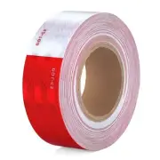 DOT-C2 Reflective Tape 2 Inch x 30 Feet Red White Conspicuity Safety