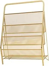 MYCENSE Display Stand for Children's Books 3 Tier Organizer for Bedroom or Classroom, Golden, as described