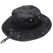 Sun Hats for Men Women Bucket Hat UPF 50+ Boonie Hat 1pack-black Mang Pattern