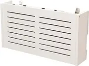 Wall-Mounted Router Box for Bedroom Cord Management Wooden Cable Management Box Wireless Router ABS WiFi Storage Box, B